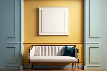 Illustration Of Interior Furniture Mock-Up Frame