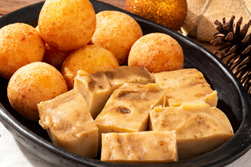 Fritters and custards Are Delicious Combinations Of Traditional Colombian Food.