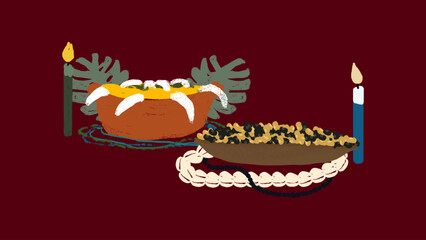 Oferenda para Santos