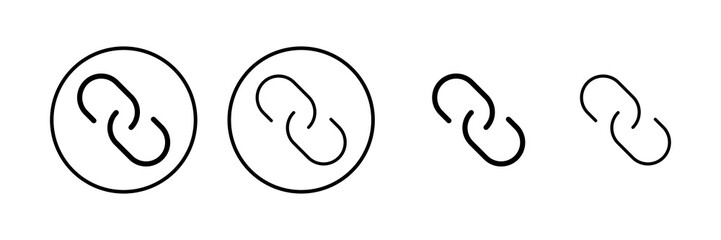 Link icon vector illustration. Hyperlink chain sign and symbol