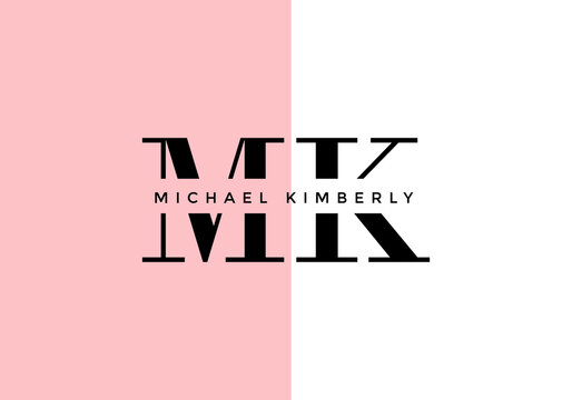 letter M, logo K, suitable for the company's initial symbol.