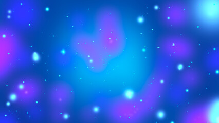 Nebulosa de colores azules con toques morados. Unicerso de colores.