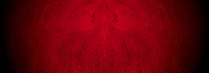 Obraz premium Old wall texture cement black red background abstract dark color design are light with white gradient background.