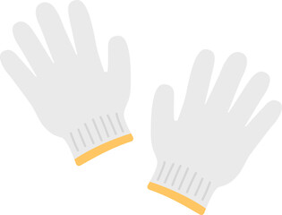 シンプルな軍手のイラスト