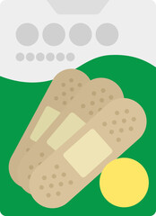 箱に入った、絆創膏のイラスト