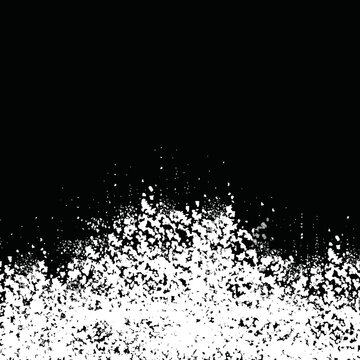 Water Splash on black background. 3d illustration.abstract