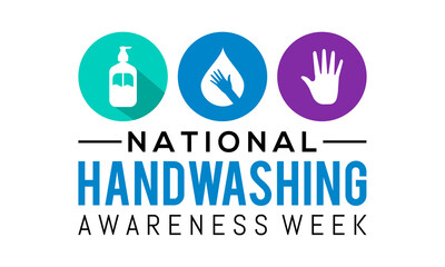 Vector illustration on the theme of national handwashing awareness week observed each year during December. observed each yearduring December banner, Holiday, poster, card and background design.