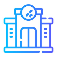 Fototapeta premium golf club gradient icon