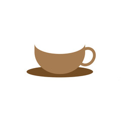 Coffee cup icon logo design template vector isolated illustration