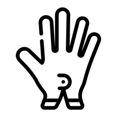 glove line icon