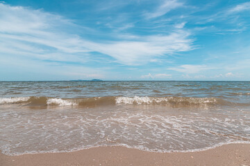 Fototapeta na wymiar Sand on the beach with sea