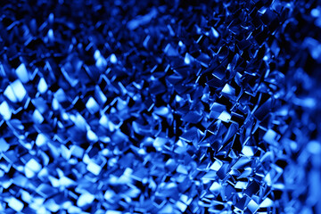 3D rendering. Blue geometric pattern.  Minimalistic pattern of simple shapes. Bright creative symmetric texture