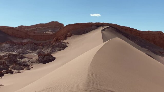 Smooth Desert Hill Dunes Of The Atacama In Chile