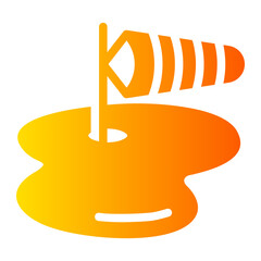 wind direction gradient icon