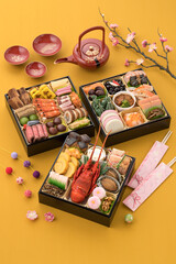 お正月の豪華なおせち料理・和食