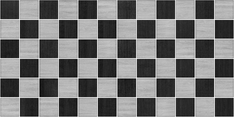 Seamless barber shop pattern illustration. Black and white texture of wood use as natural background