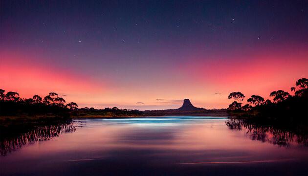 Beautiful australian dreamy night sky