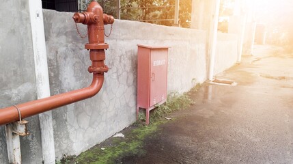 Fire Hydrant and with hydrant hose panel in industry.