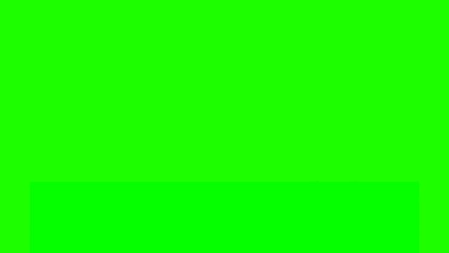 Youtube Like, Subscribe, and bell icon motion graphic animation template in green screen background