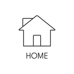 Home line icon. Modern, simple vector illustration for web site or mobile app