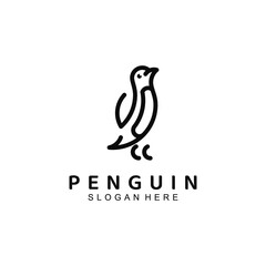 Fototapeta na wymiar Premium Penguin Logo Design Vektor 