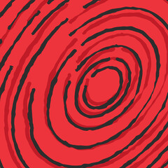 Abstract background with rough circular lines pattern