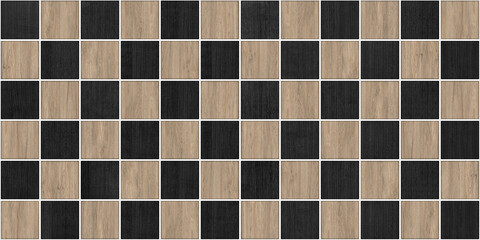 Seamless barber shop pattern illustration. Colorful texture of wood use as natural background.