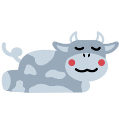 Cow Hand Drawn Childish Element