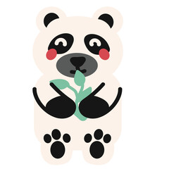 Panda Hand Drawn Element