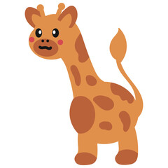 Giraffe Hand Drawn Childish Element