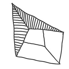 Abstract rock stone element