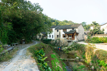 Chaji Ancient Town, Jing County, Xuancheng City, Anhui Province, China, China's largest existing...