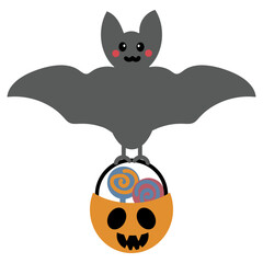 Bat Halloween Character Element