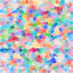 abstract illustration of water painting a shapeless pattern on a white background with textures.