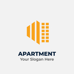 Apartment Company Vector Logo Template