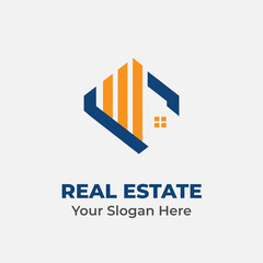 Real Estate Company Vector Logo Template