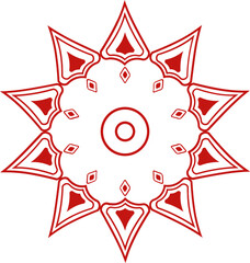 a red Chinese New Year ornament to complete the Chinese New Year decoration
