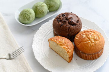 bread on a table plate