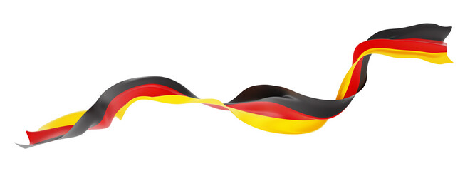 Germany flag isolated on white background 3D render - 548650689
