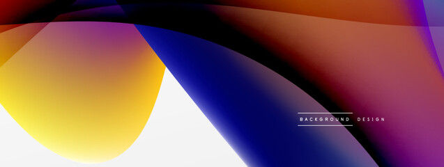 Fluid color abstract background. Liquid gradients, wave pattern. Trendy techno business template for wallpaper, banner, background or landing