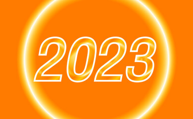 Happy new year 2023 gold design
