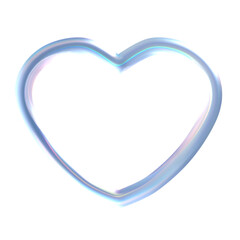 heart of the blue heart shaped glass holographic 3d shape