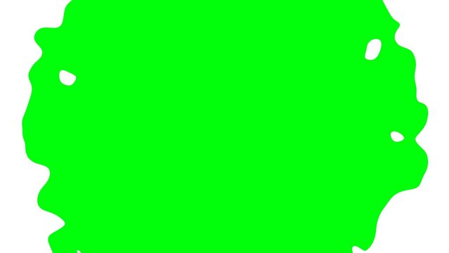 Green Screen Video Transition Template with White Fluid Effect Animation in 4K Resolution