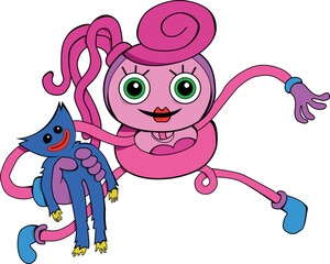 mommy poppy play time vector