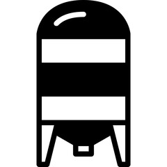 silo solid line icon © supanut