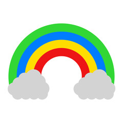 Rainbow Flat Icon