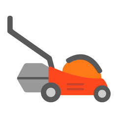 Lawn Mower Flat Icon