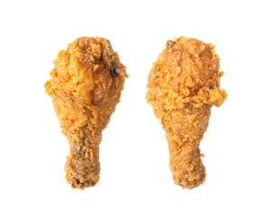 Fried chicken isolated on transparent png