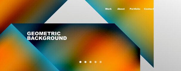 Dynamic lines, triangles, rectangles geometric abstract background. Vector Illustration For Wallpaper, Banner, Background, Card, Book Illustration, landing page