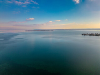 Fototapeta premium Lake simcoe barrie ontario winter time lake simcoe Great Lakes 
